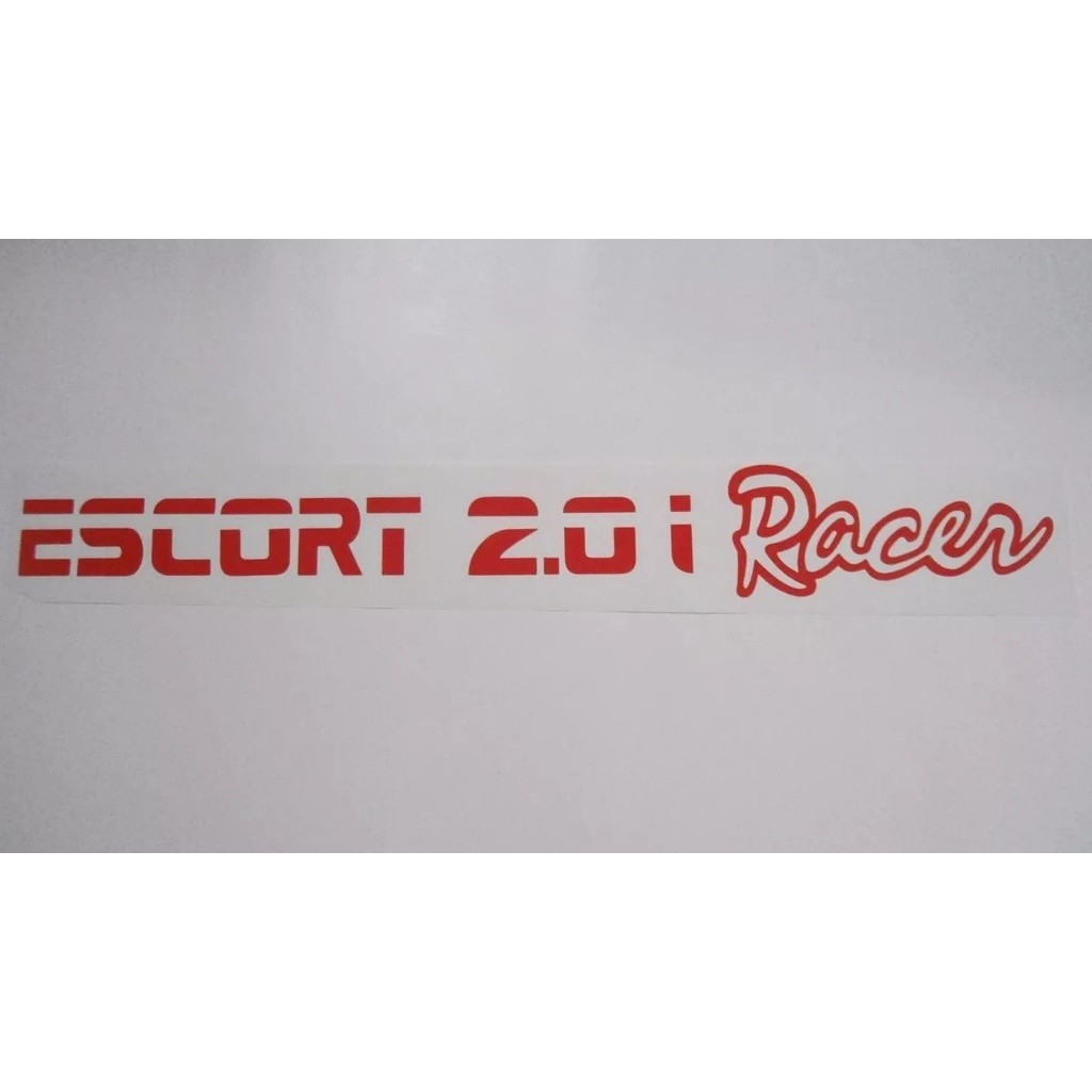 Adesivo Vermelho Escort 2.0i Racer Para Ford