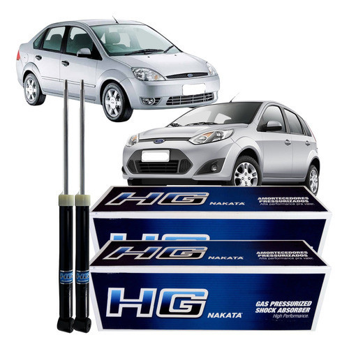 Par Amortecedor Traseiro Nakata Ford Fiesta Sedan Hatch em Oferta na Shopee