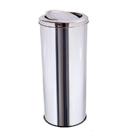 LIXEIRA INOX FLIP TOP 30X70 50LTS