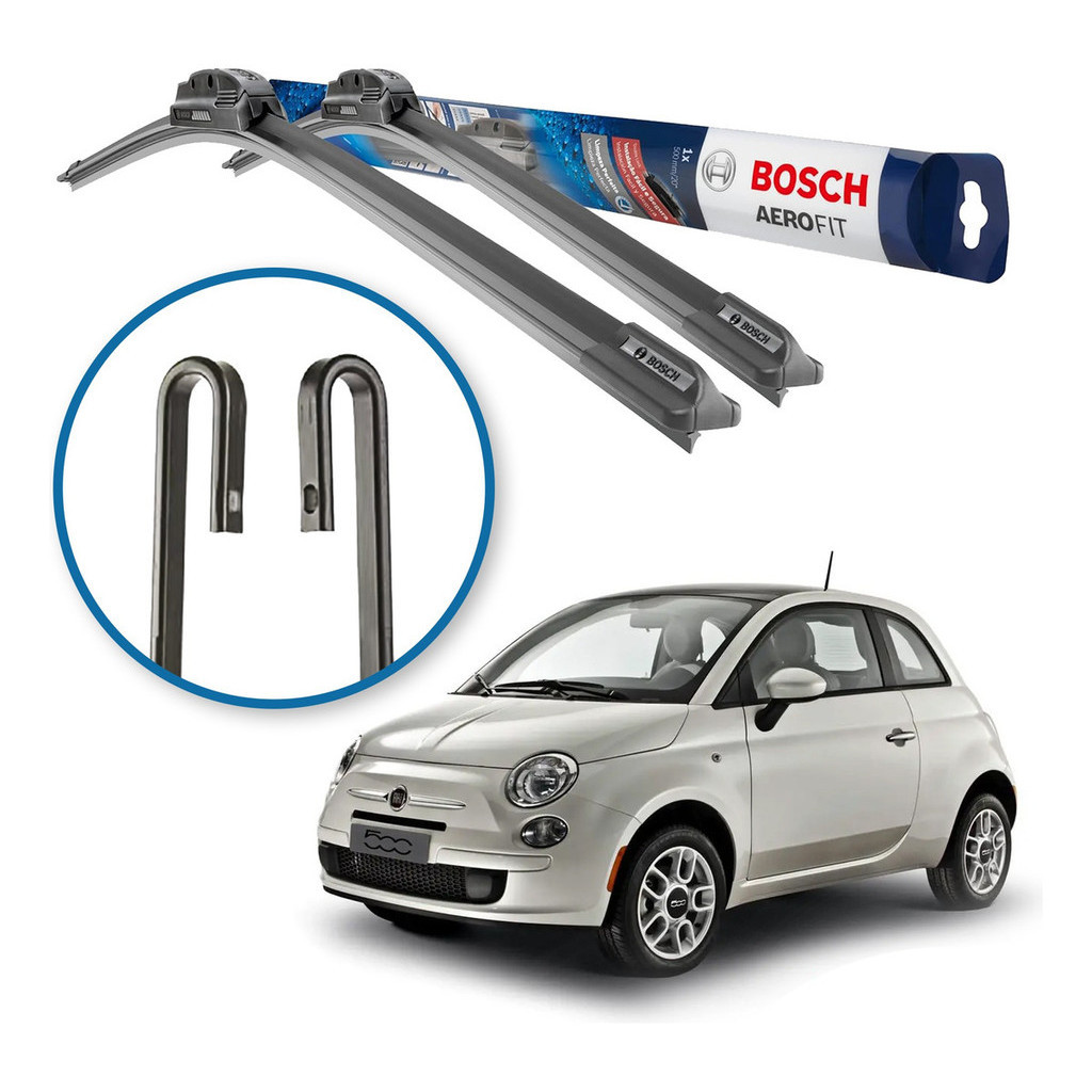Palheta Limpa Parabrisa Original Bosch Fiat 500 2012 A 2023 em Oferta na Shopee