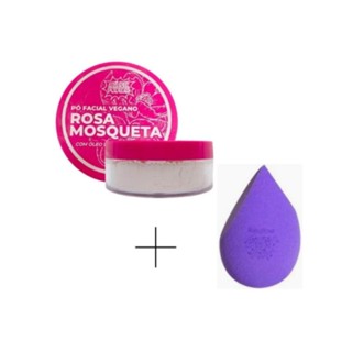 PÓ FACIAL VEGANO ROSA MOSQUETA SUPER PODERES em Oferta na Shopee