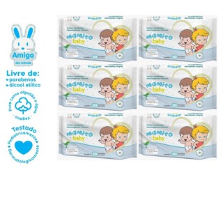 06 Lenços Umededios Mamito Baby \ 300 Toalhas Umedecidas 20x13 cm em Oferta na Shopee