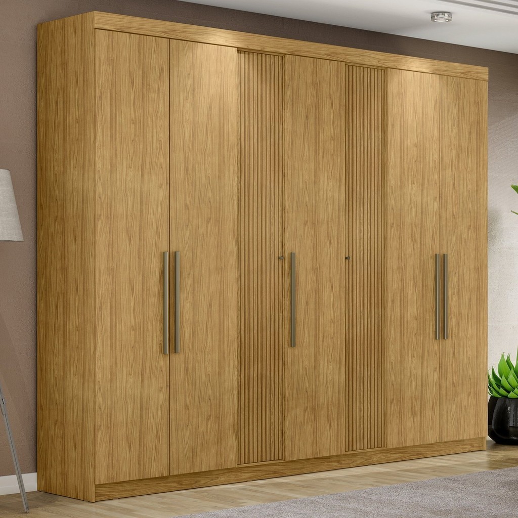 Guarda-Roupa Casal 7 Portas 2 Gavetas Atenas Espresso Móveis Marrocos - Home & Living