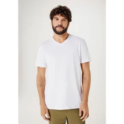 Camiseta Básica Masculina Manga Curta Gola V World Hering