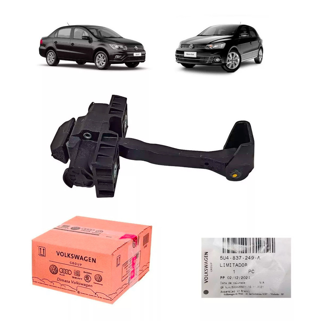 Limitador Da Porta Dianteira Gol Voyage Original Volkswagen