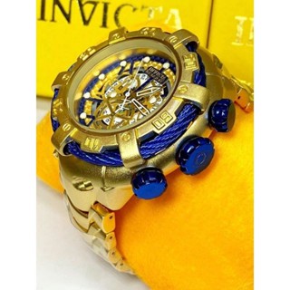 Relógio invicta resistente a agua  pesado grande + com caixa em Oferta na Shopee