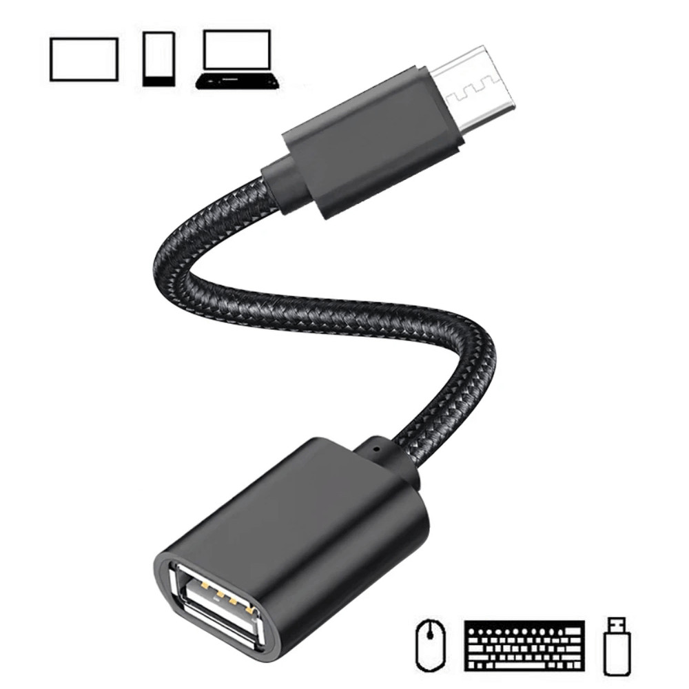 Cabo OTG Adaptador Tipo-c Para Pendrive Para Celular E Tablet