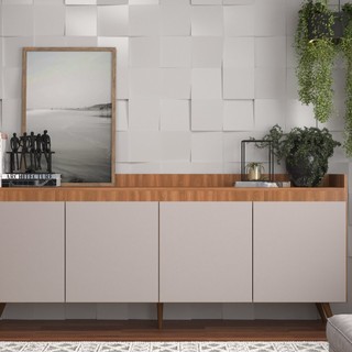 Buffet Retrô 4 Portas 180 Cm Edi Yescasa em Oferta na Shopee