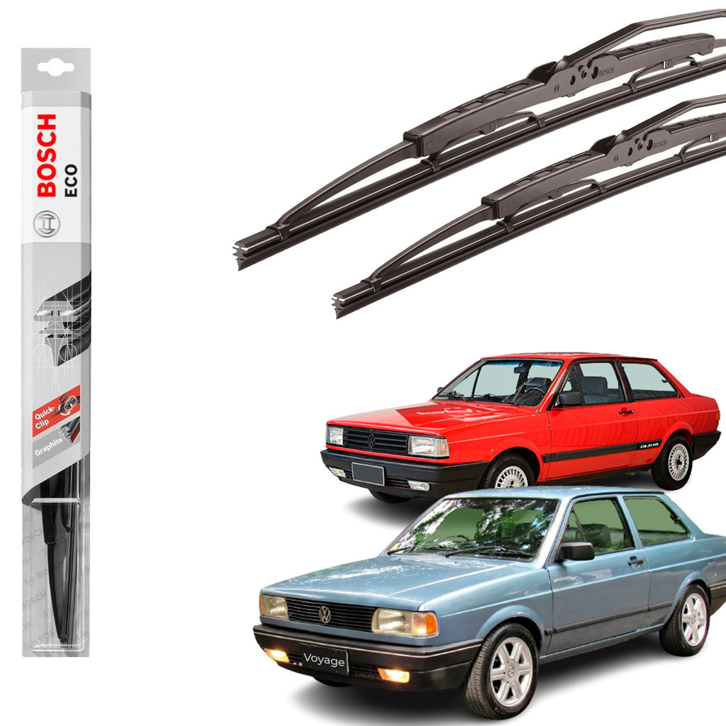 Kit Palheta Dianteira Voyage G1 1981 A 1995 Limpador Parabrisa Original Bosch Eco em Oferta na Shopee