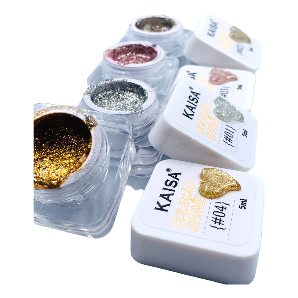 Kit Gel Painting Kaisa 5ml Led Uv Original - Coleção Shine