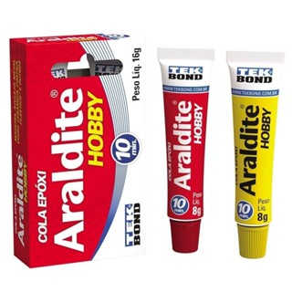 Cola Araldite Tekbond Hobby 10 Minutos 16g - Embalagem com 6 Unidades em Oferta na Shopee