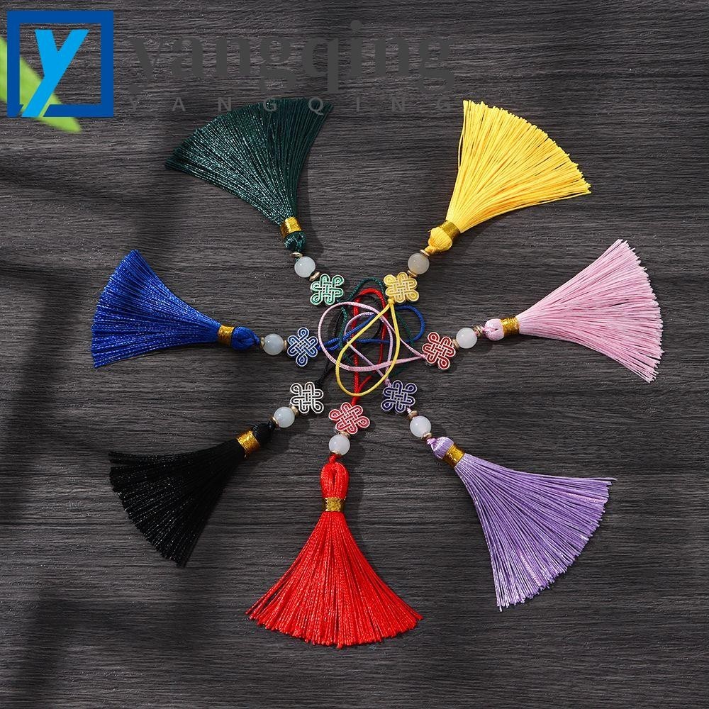 YANGQING Tassel Phone Pendant Chinese Knot Classic Hanging Decoration Element Accessories Style Tradições Chinesas Decoração De Ano Novo