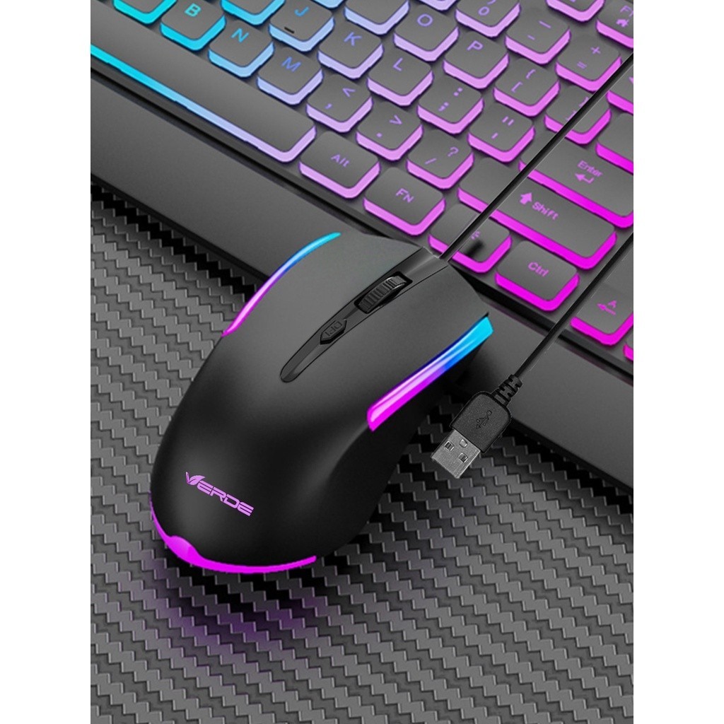 Mouse Com Fio Preto Computador/Netebook Para Jogo Gamer Led RGB em Oferta na Shopee