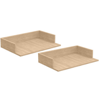 Kit 02 Suportes Suspensos Para Micro-ondas Forno 60x40 cm Class L03 Amadeirado - Lyam em Oferta na Shopee