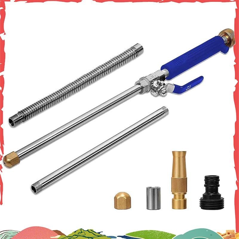 Varinha De Lavagem De Alta Pressão , Ferramenta De Limpeza Do Pulverizador De Irrigação , Bocal De Mangueira De Água A Jato Para Pátio De Calhas Pet ighaldjur1