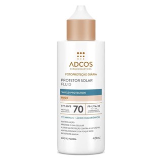 ADCOS PROTETOR SOLAR FLUID FPS70 NUDE COM 50ML em Oferta na Shopee