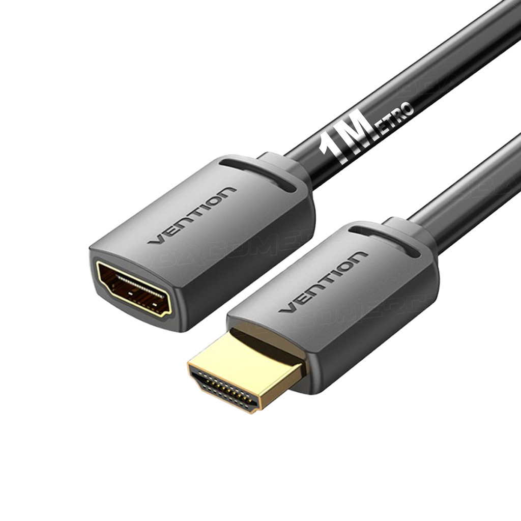 Cabo Extensor Hdmi Vention Macho Para Fêmea 4k/60hz 1 Metro em Oferta na Shopee