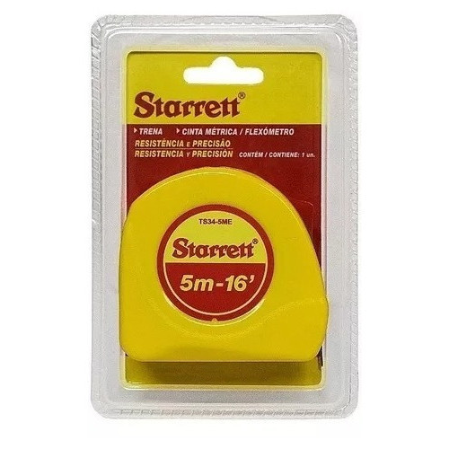 Trena De Aço 5m Starrett Mm / Pol + Resistente Ts34-5me · foto 2