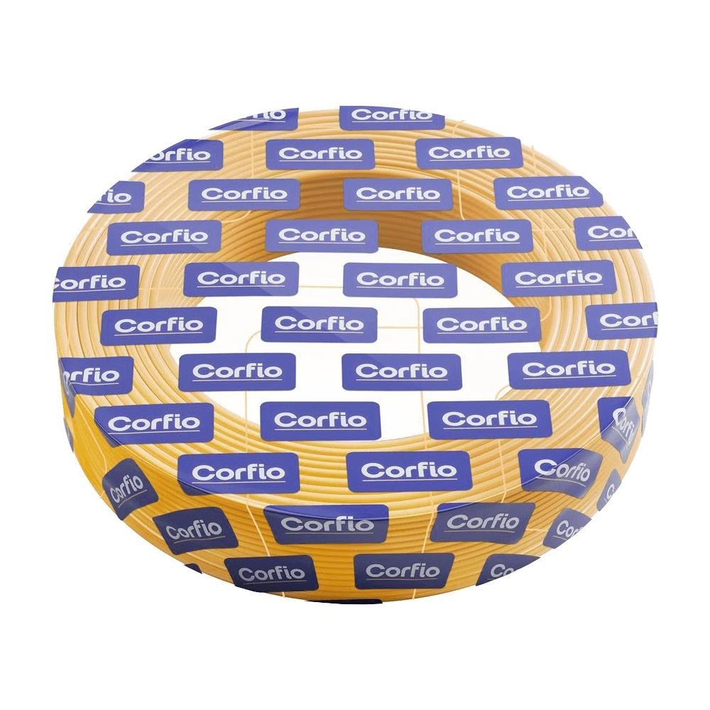 Rolo 100 Metros Cabo Flexível BWF Corfio 750V 1,5mm Amarelo - Home & Living