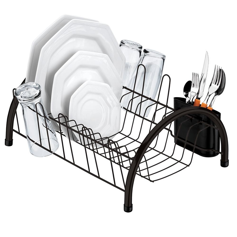 Escorredor de Louça Utimil 40cm x 32cm Preto – PR 400