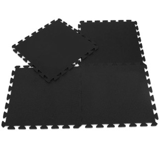 Tatame Kit 6 Placas EVA 100x100x1cm 1x1m 10mm Academia Pilates Piso para Treinar HIIT Antiderrapante