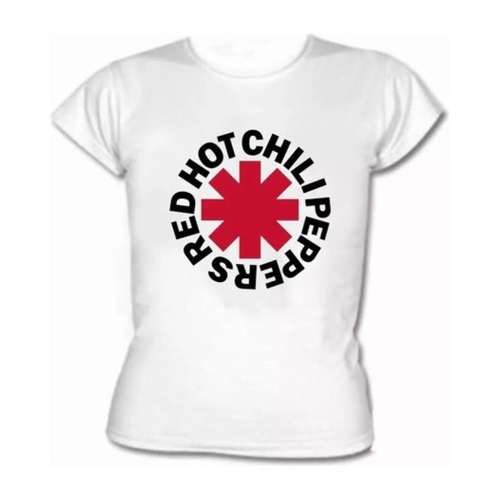 Baby Look Blusinha Red Hot Chilli Peppers Banda Rock