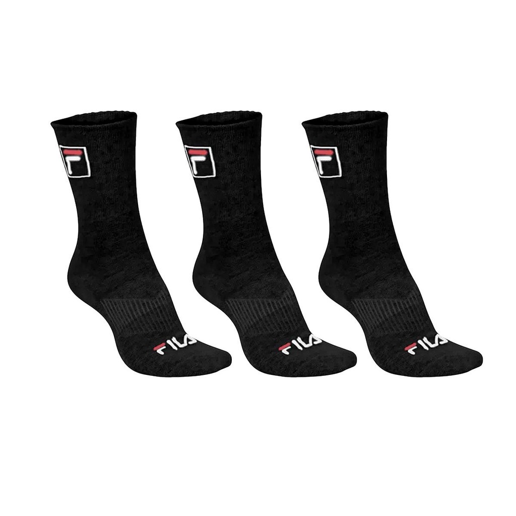 Kit de 3 Pares de Meias Fila Tripack Cano Alto Fbox Original com Nota Fiscal e Garantia - Men Clothes