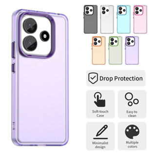 Capa Translúcida Doce De Cor Fosca Para Redmi Note 13 14 Pro 4G Plus + 14C 13C 5G À Prova De Choque em Oferta na Shopee