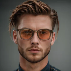 Retro Redondo Masculino Óculos De Sol Moda Claro Oceano Lente Tons UV400 Feminino Tendência Rebites