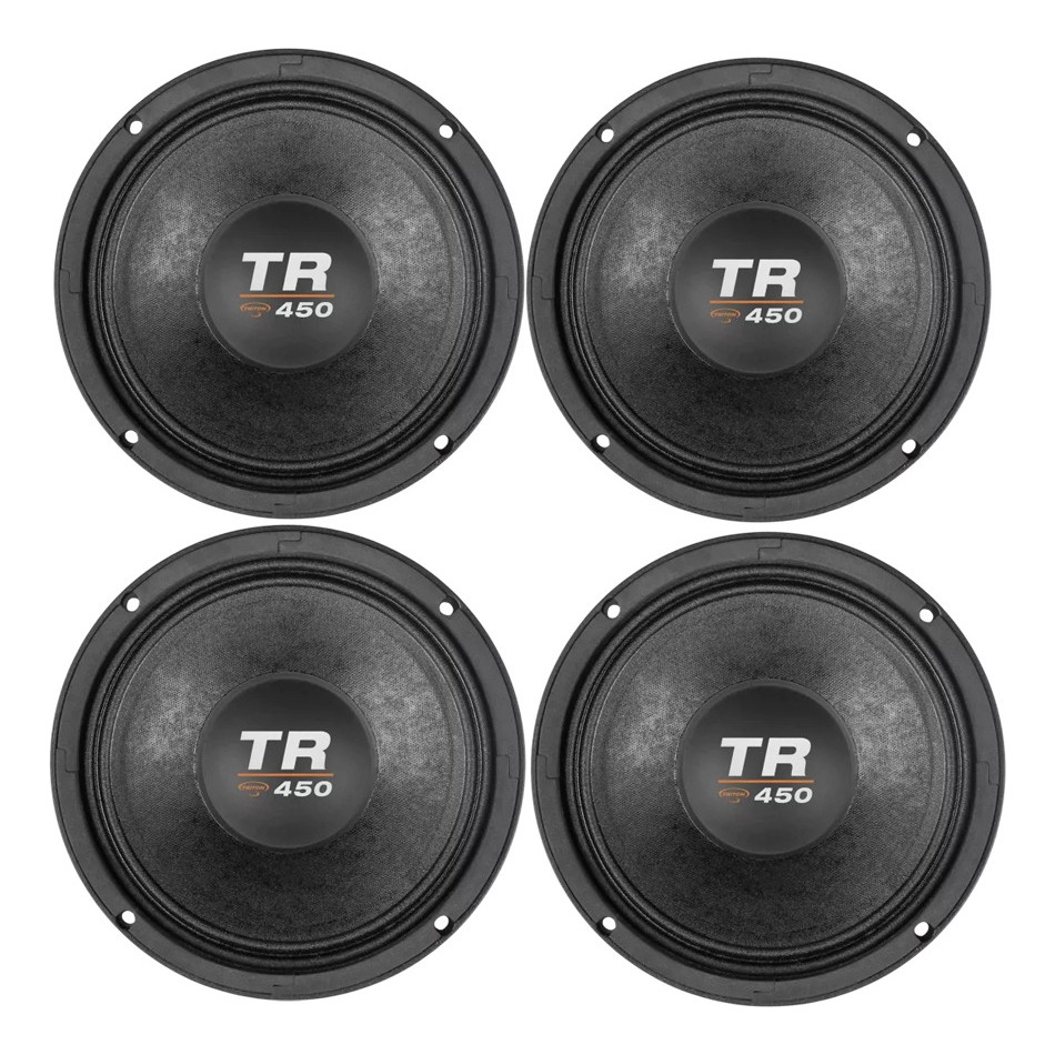KIT 4 ALTO FALANTE TRITON 8 POLEGADAS TR 450 8 OHMS SOM AUTOMOTIVO em Oferta na Shopee