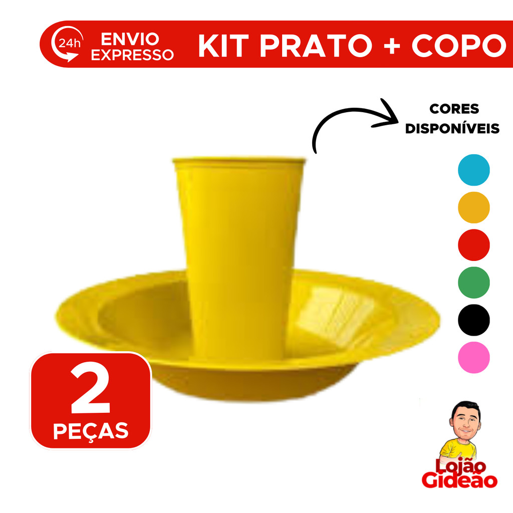 Kit Prato Com Copo Plastico Infantil Para Transição Alimentar Prato Para Crianças Com Copo