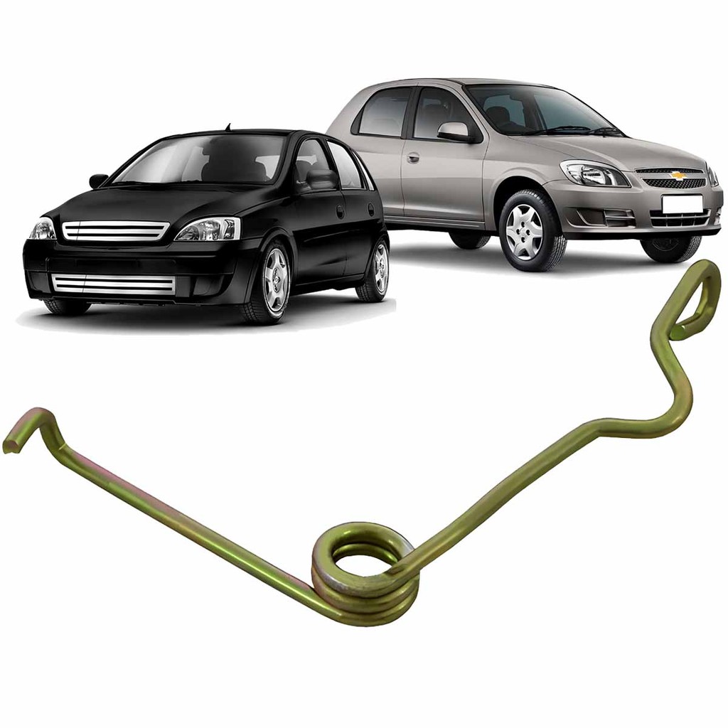 Mola Trava Fechadura Inferior Capô Classic 2004 a 2010 Corsa 94 a 12 Chevette 83 a 93 Astra Celta