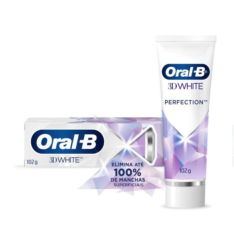Detalhes do Creme Dental Oral-B 3D White Perfection 102g