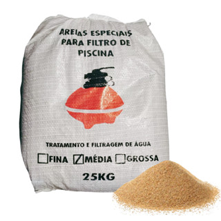 AREIA ESPECIAL PARA FILTROS DE  PISCINAS 25 KG em Oferta na Shopee