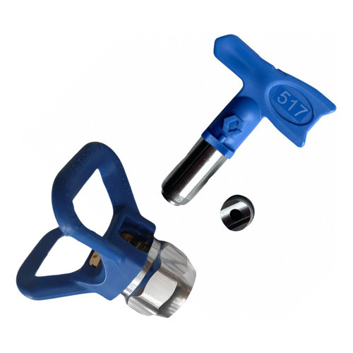 Bico Para Pistola Airless Graco Ltx Nº 517 + Porta Bico Azul