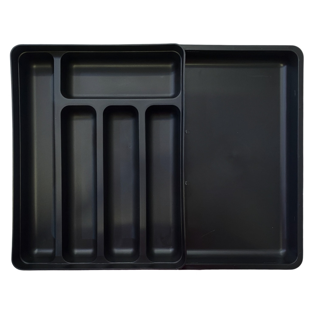 Porta Talher Organizador De Gaveta Com Extensor Extensível Preto Logic OU em Oferta na Shopee
