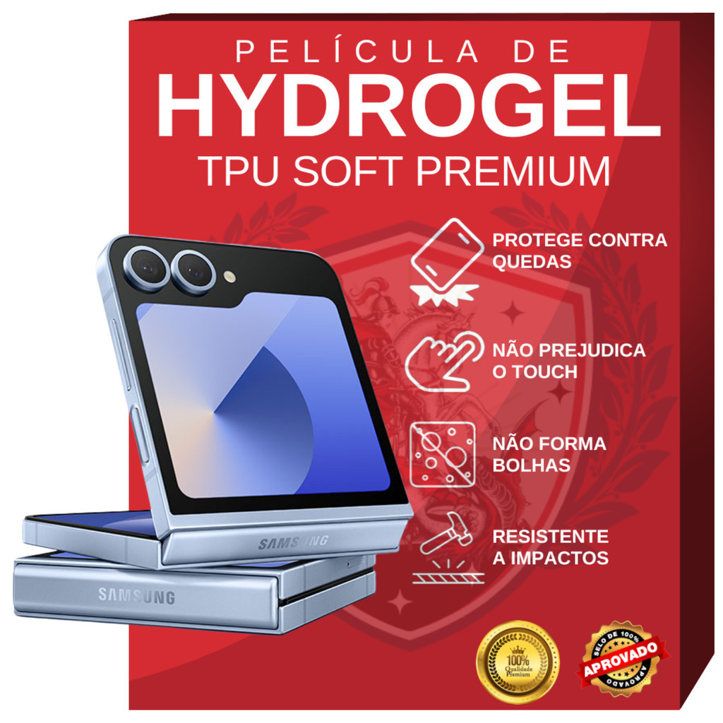 3 Películas Hidrogel HD Para Samsung Galaxy Z Flip Zflip 6 5 2 3 4 Wflip 24 25 2
