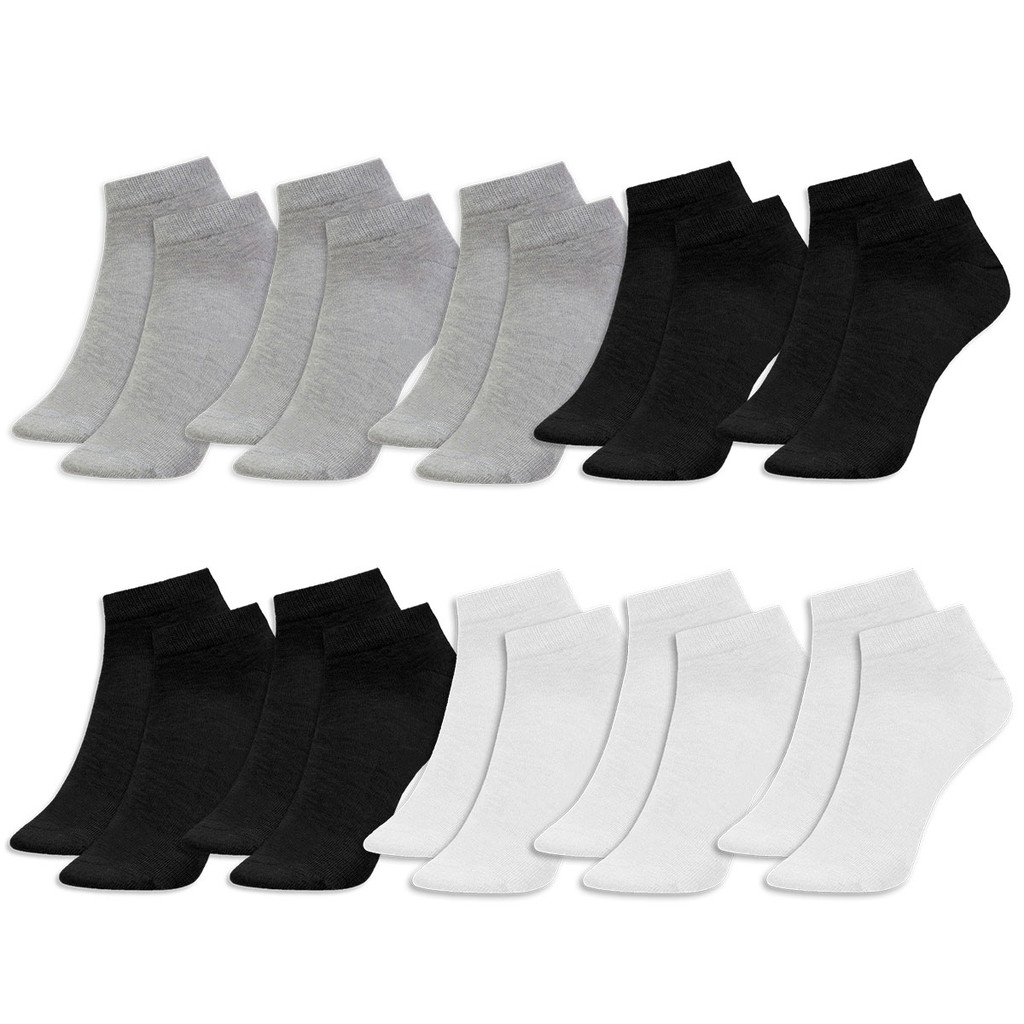 Kit Com 10 Pares de Meias Sapatilha Algodão Esportiva Mash - Women Clothes