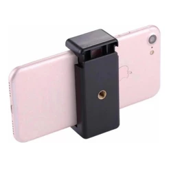 Suporte Clip Para Celular, Com Rosca e parafuso 1/4 P/tripé Universal.