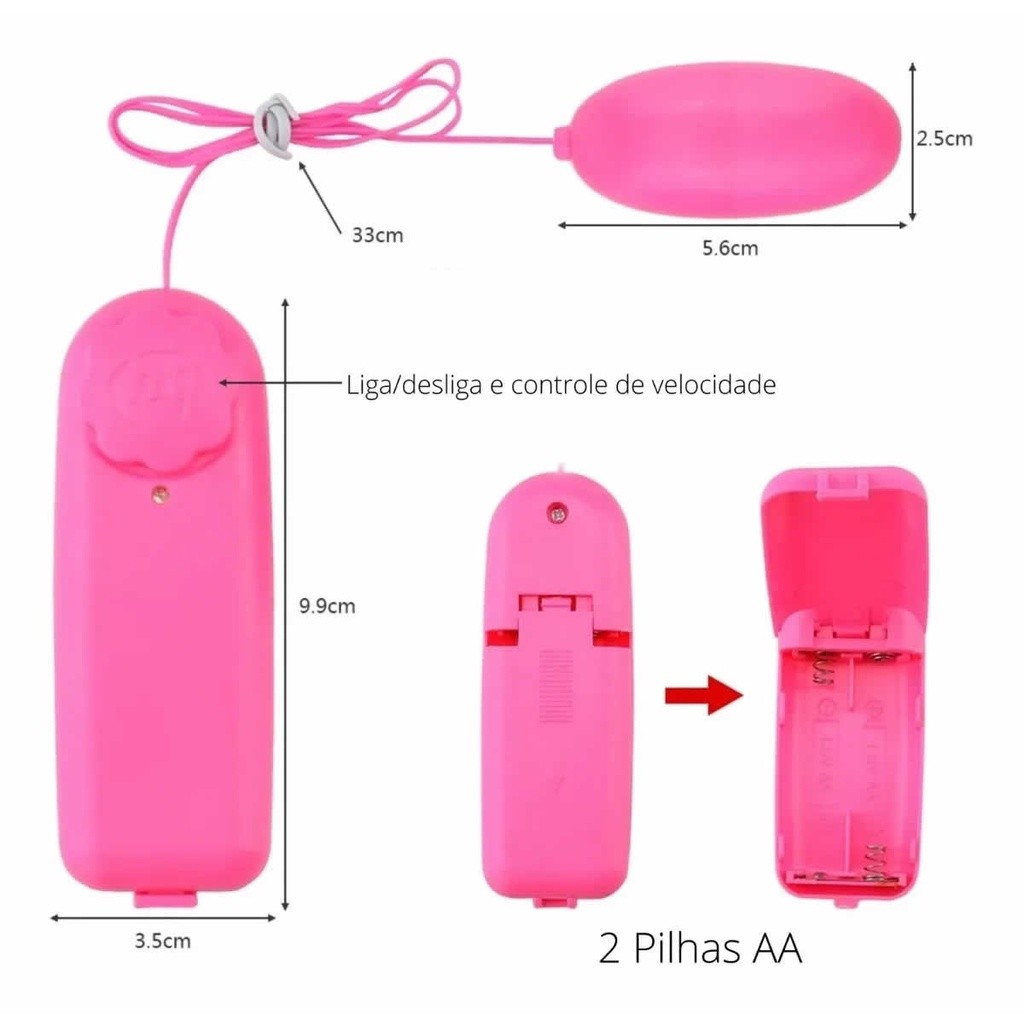Vibrador Feminino Clitoriano Bullet Roxo + Pilha