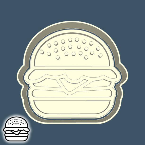 Cortador de Biscoito DE COMIDA E BEBIDA - HAMBURGUESA