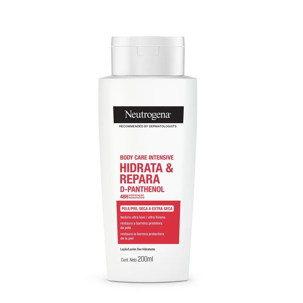 Hidratante Corporal Hidrata E Repara D-Panthenol Neutrogena 200ml em Oferta na Shopee