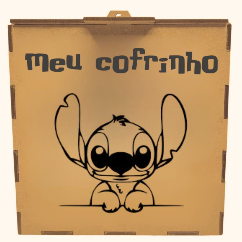 Cofre Desafio Infantil -Brinquedo Educativo lilo e stitch urna poupança caixa desafio cofrinho M1