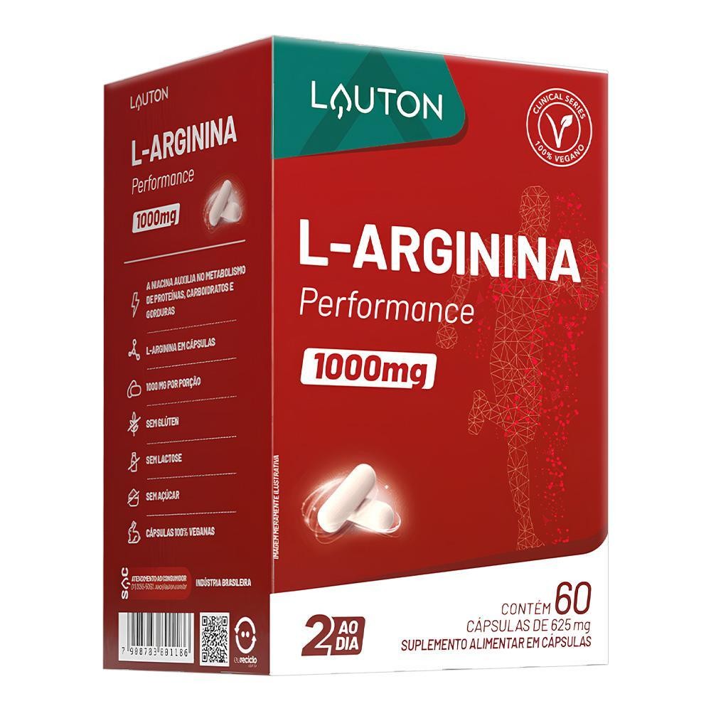 L-ARGININA 1000MG COM 60 CÁPSULAS em Oferta na Shopee