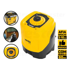 Afiador de Brocas Profissional Vonder 95W ABV095 HSS 3 a 10mm Elétrico Resistente