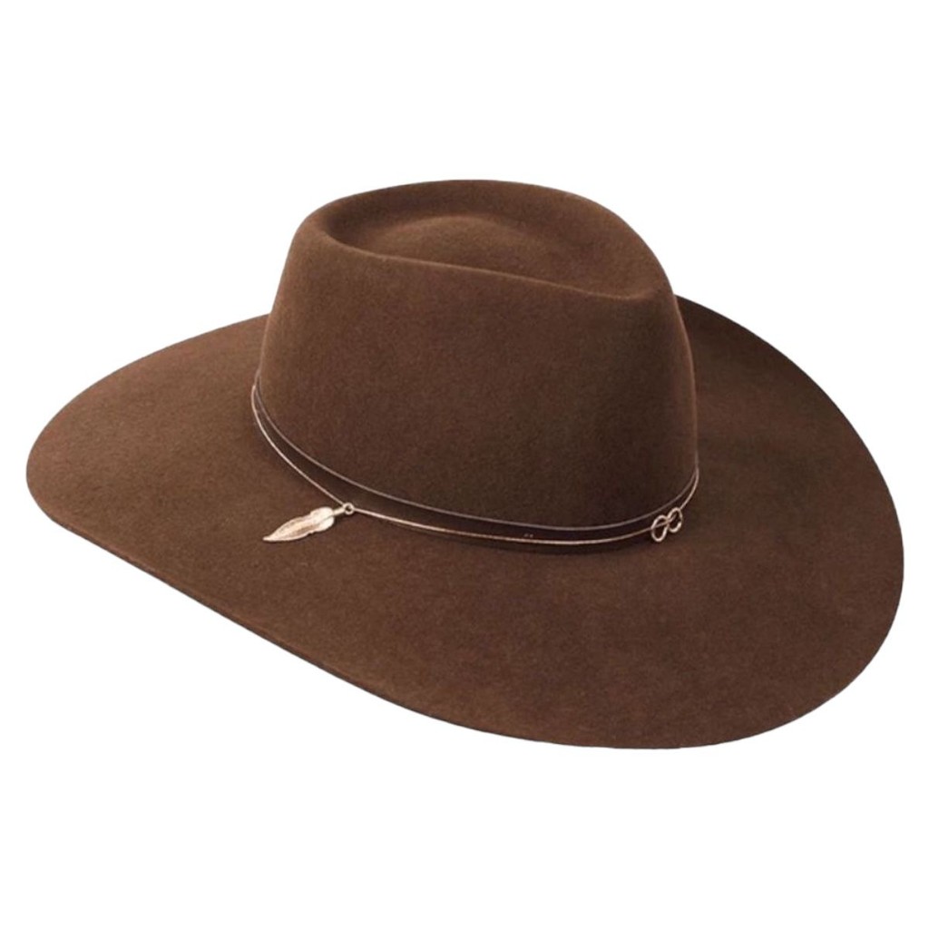 CHAPÉU PRALANA 5X GOLD ABA 10 CAFÉ 100% LÃ FELTRO