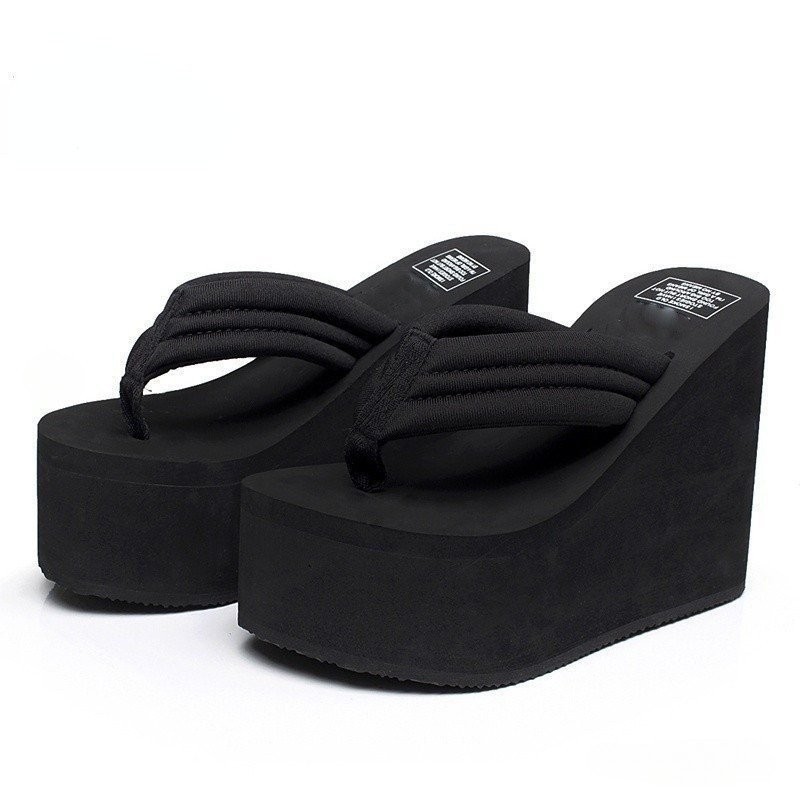 Pulmies Verão das mulheres Super Alto 12 Centímetros Plataforma Tamancos Outdoor Garden Shoes Piscina Bankn