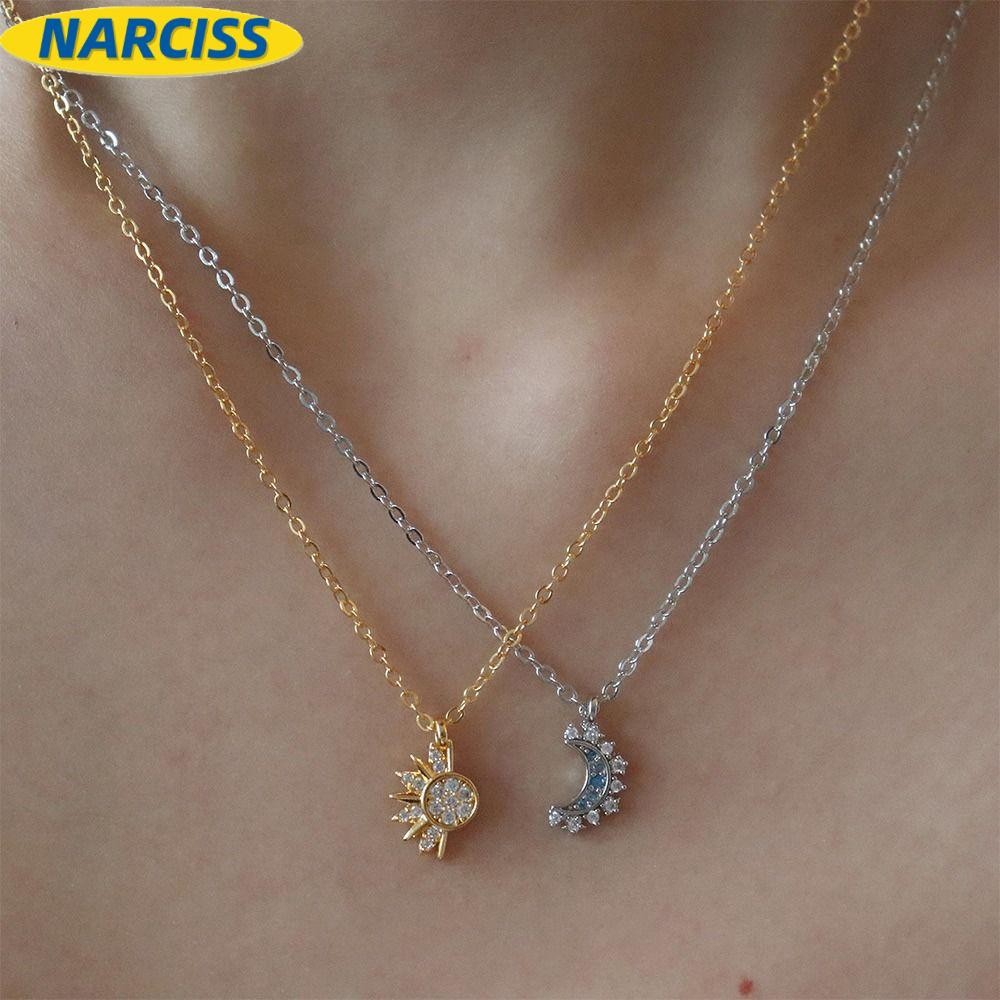 Colar NARCISSUSPW , De Sol E Lua , Ouro Joias De Casal