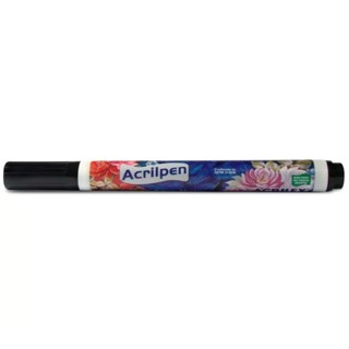MARCADOR CANETA PARA TECIDO PANO ACRILPEN COR PRETA - ACRILEX em Oferta na Shopee