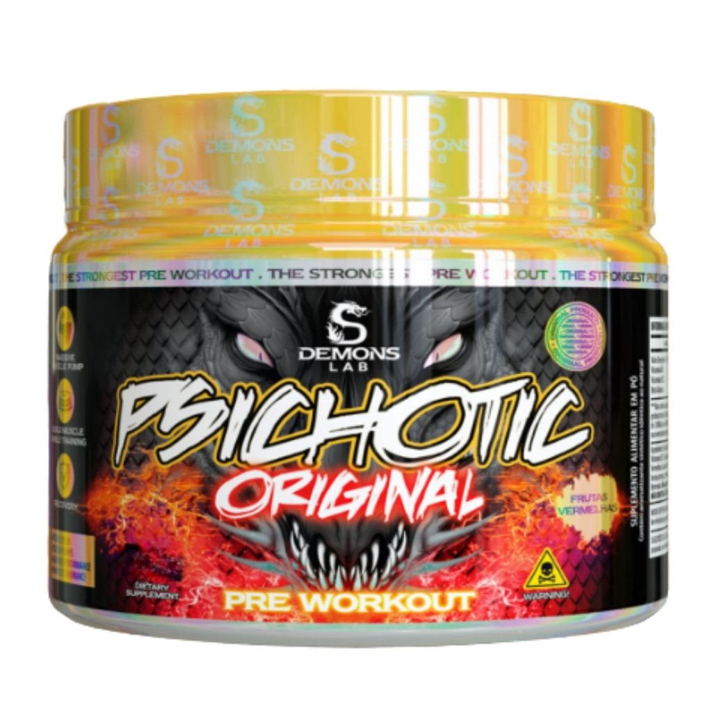 Pré-Treino Psichotic Original Pote 150g Demons Lab FRUIT PUNCH em Oferta na Shopee